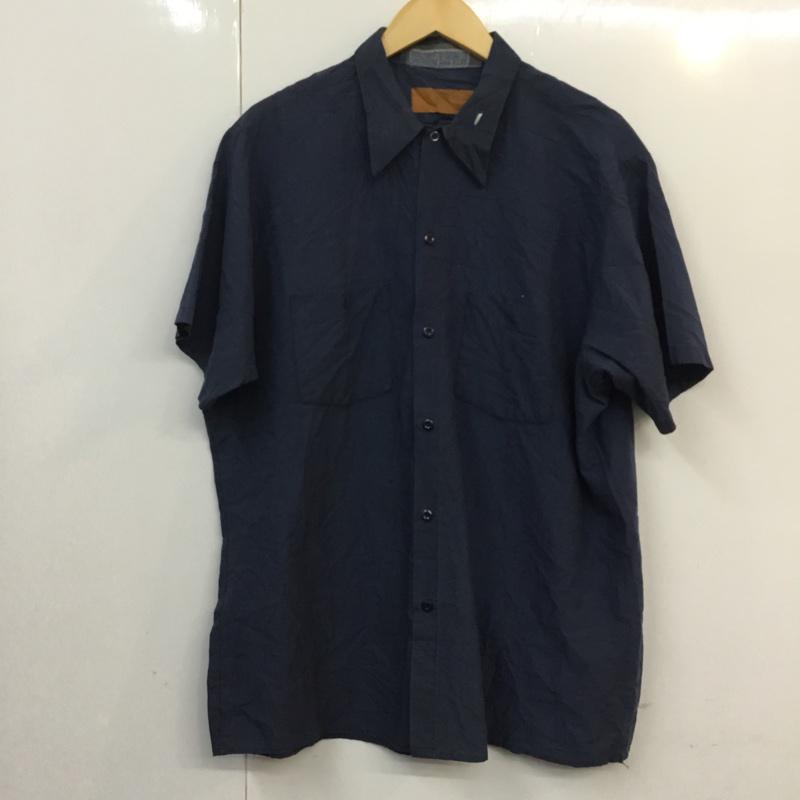 古着 USED シャツ、ブラウス 半袖 XL 無地 紺 / ネイビー / メンズ USED 古着 中古 10058290