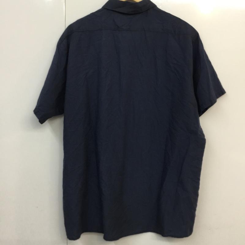 古着 USED シャツ、ブラウス 半袖 XL 無地 紺 / ネイビー / メンズ USED 古着 中古 10058290