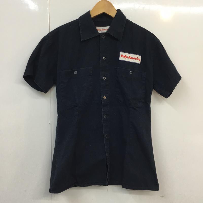 古着 USED シャツ、ブラウス 半袖 M 無地 紺 / ネイビー / メンズ USED 古着 中古 10058306