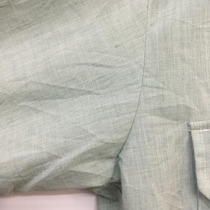 古着 USED シャツ、ブラウス 半袖 無地 薄緑 / ライトグリーン / メンズ USED 古着 中古 10058316