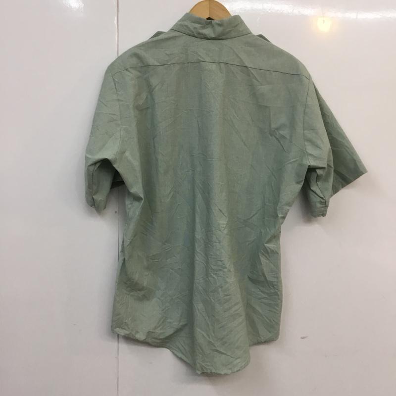 古着 USED シャツ、ブラウス 半袖 無地 薄緑 / ライトグリーン / メンズ USED 古着 中古 10058323