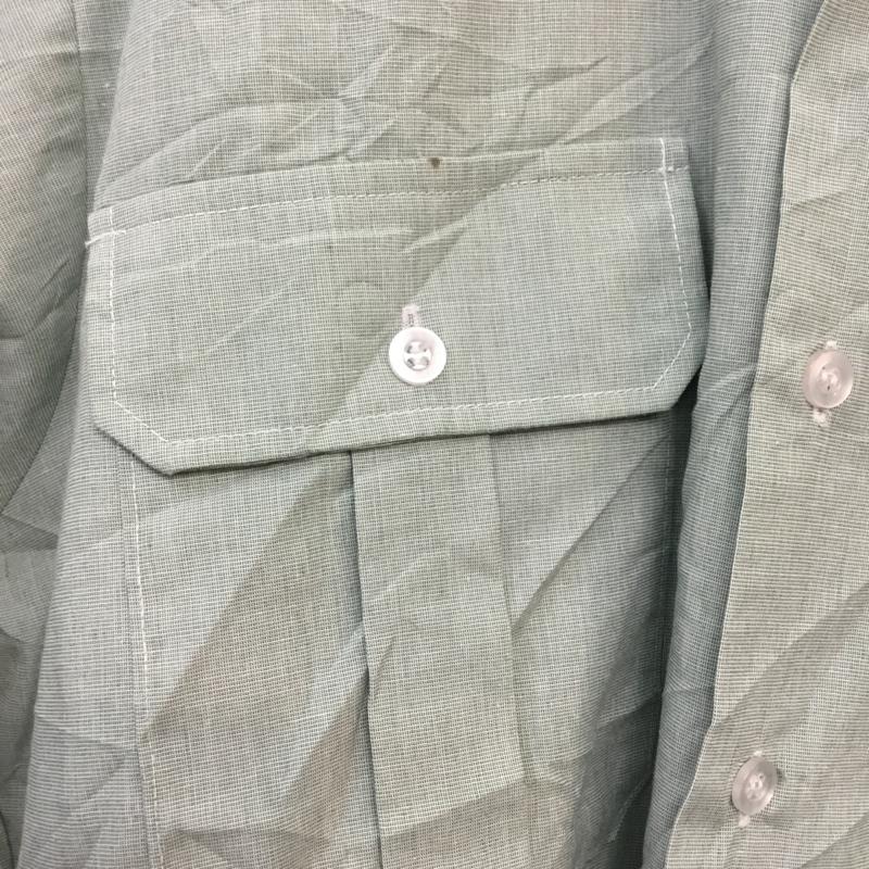 古着 USED シャツ、ブラウス 半袖 無地 薄緑 / ライトグリーン / メンズ USED 古着 中古 10058323
