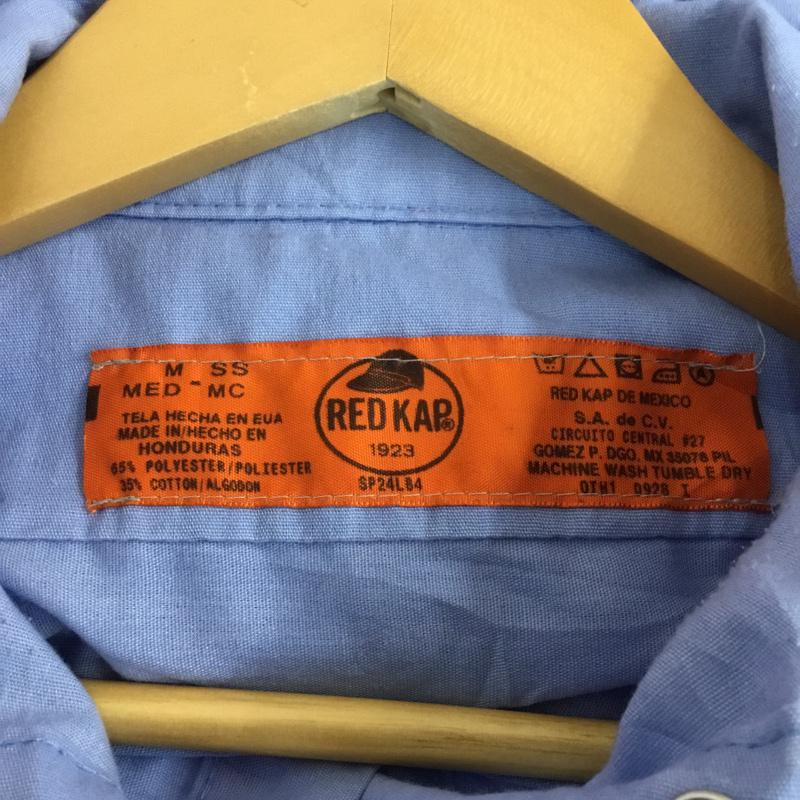 レッドキャップ RED KAP シャツ、ブラウス 半袖 M 無地 水色 / ライトブルー / メンズ USED 古着 中古 10058324