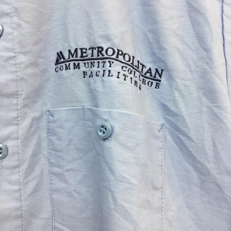 レッドキャップ RED KAP シャツ、ブラウス 半袖 M 無地 水色 / ライトブルー / メンズ USED 古着 中古 10058326