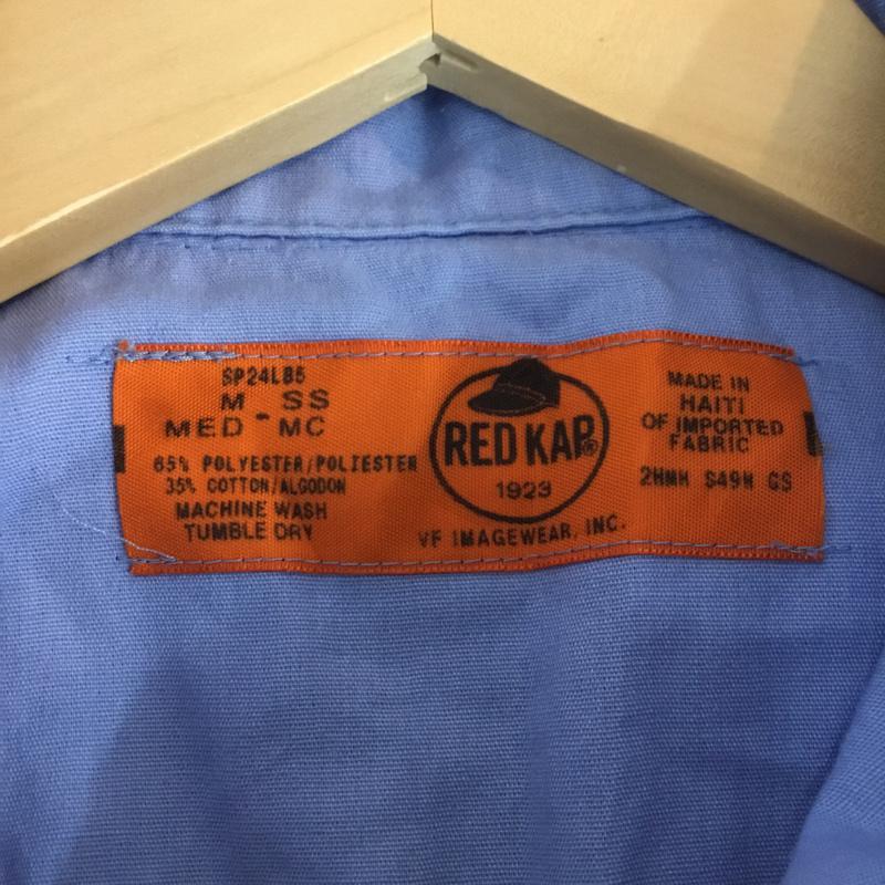 レッドキャップ RED KAP シャツ、ブラウス 半袖 M 無地 水色 / ライトブルー / メンズ USED 古着 中古 10058326