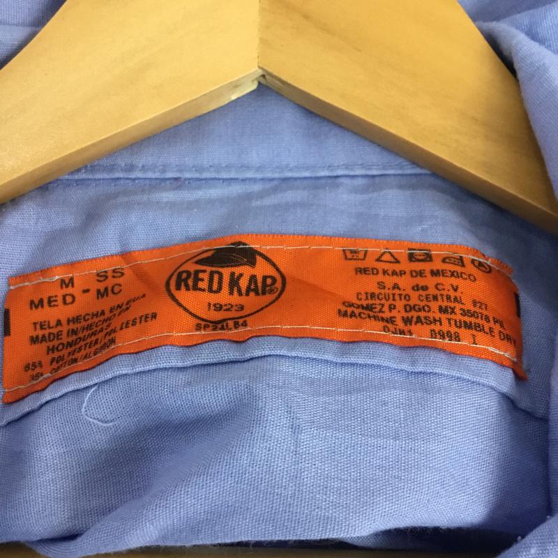 レッドキャップ RED KAP シャツ、ブラウス 半袖 M 無地 水色 / ライトブルー / メンズ USED 古着 中古 10058327