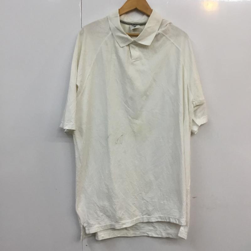 コロンビア Columbia ポロシャツ 半袖 XL 無地 白 / ホワイト / メンズ USED 古着 中古 10058331