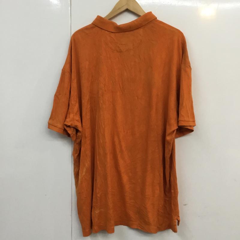 ノーティカ NAUTICA ポロシャツ 半袖 XXL 無地 橙 / オレンジ / メンズ USED 古着 中古 10058332