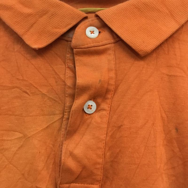ノーティカ NAUTICA ポロシャツ 半袖 XXL 無地 橙 / オレンジ / メンズ USED 古着 中古 10058332