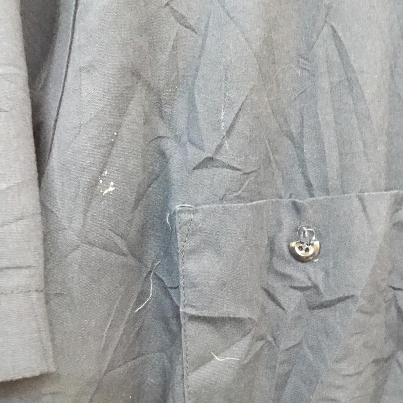 古着 USED シャツ、ブラウス 半袖 L 無地 紺 / ネイビー / メンズ USED 古着 中古 10058336