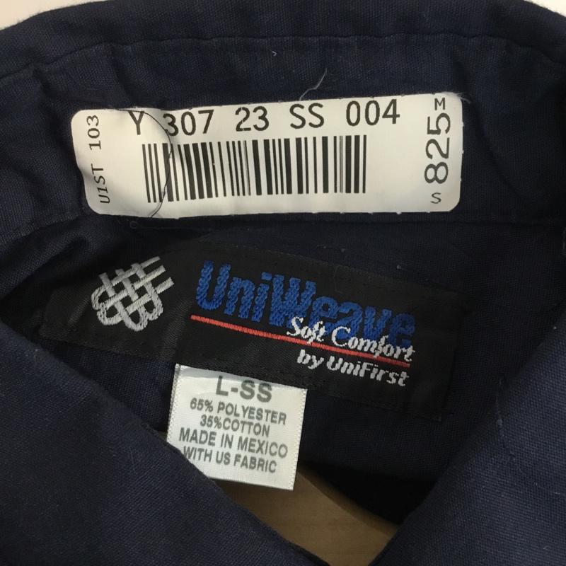 古着 USED シャツ、ブラウス 半袖 L 無地 紺 / ネイビー / メンズ USED 古着 中古 10058336