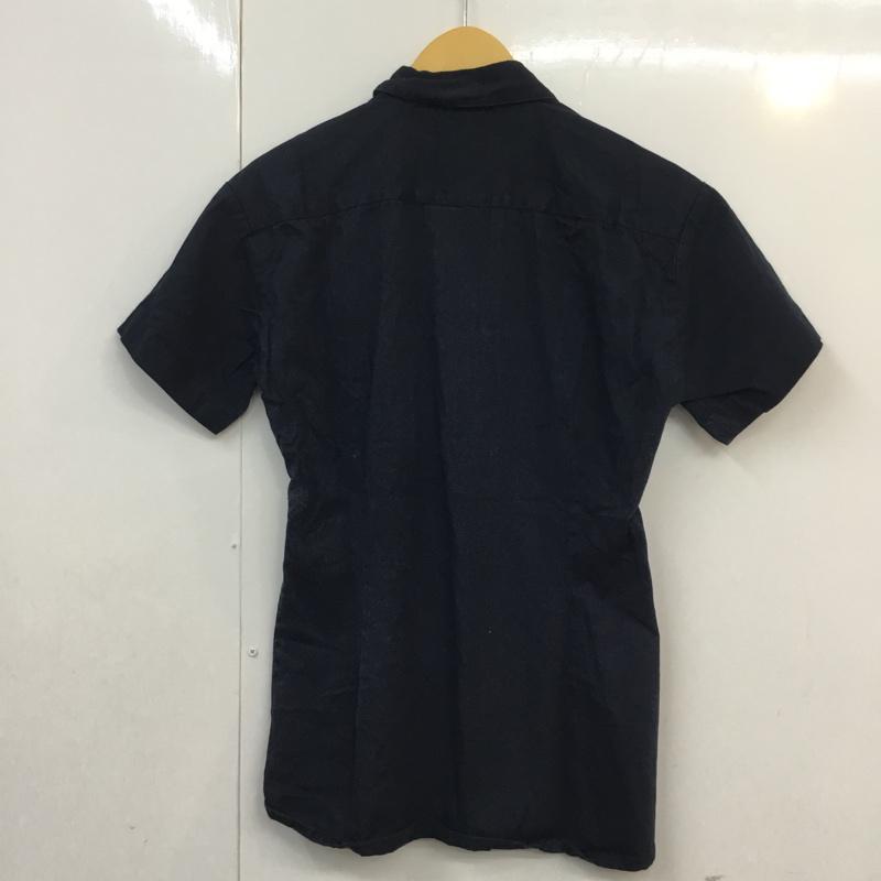 古着 USED シャツ、ブラウス 半袖 M 無地 紺 / ネイビー / メンズ USED 古着 中古 10058339
