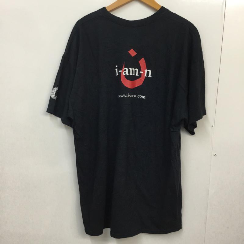 ギルダン GILDAN Tシャツ 半袖 クルーネック バックプリント XL プリント 黒 / ブラック / メンズ USED 古着 中古 10058341
