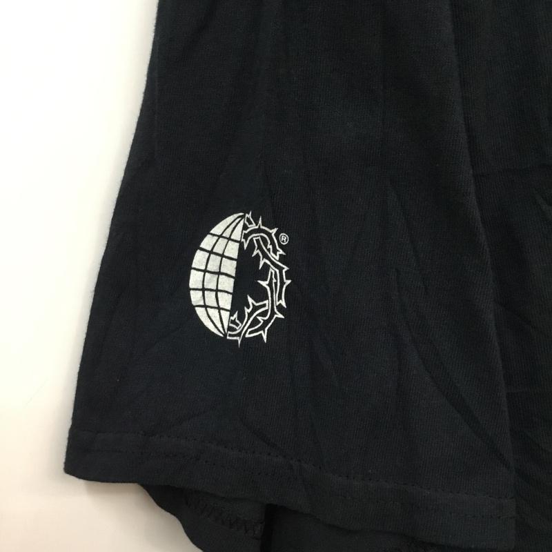 ギルダン GILDAN Tシャツ 半袖 クルーネック バックプリント XL プリント 黒 / ブラック / メンズ USED 古着 中古 10058341