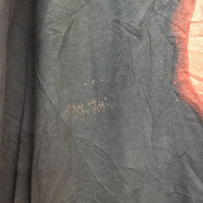 ギルダン GILDAN Tシャツ 半袖 クルーネック バックプリント XL プリント 黒 / ブラック / メンズ USED 古着 中古 10058341
