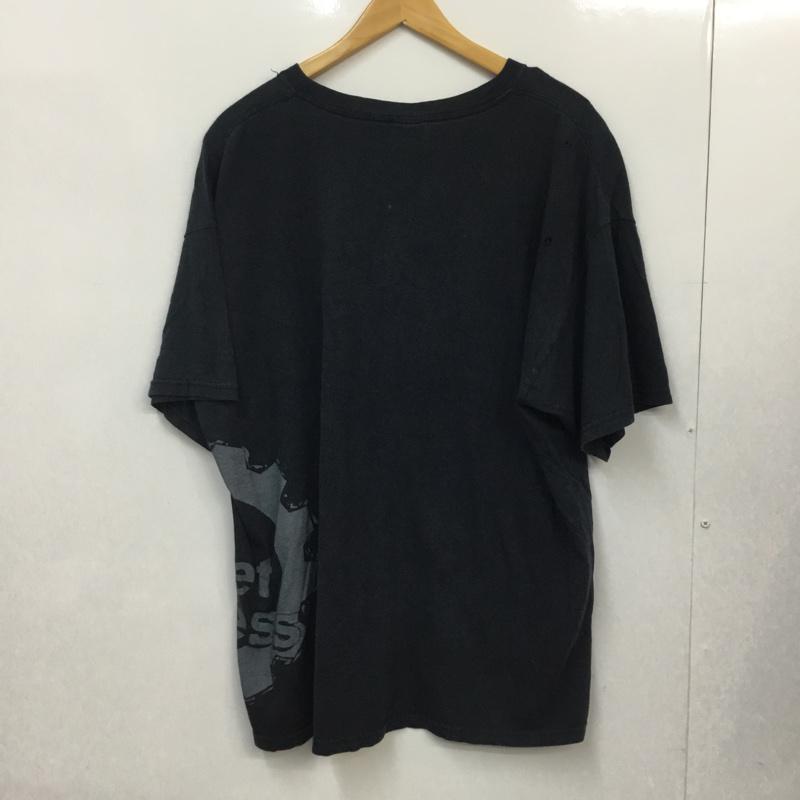 ギルダン GILDAN Tシャツ 半袖 クルーネック プリント XL プリント 黒 / ブラック / メンズ USED 古着 中古 10058353