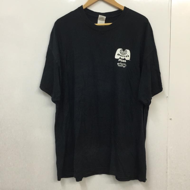 ギルダン GILDAN Tシャツ 半袖 クルーネック プリント XL プリント 黒 / ブラック / メンズ USED 古着 中古 10058372