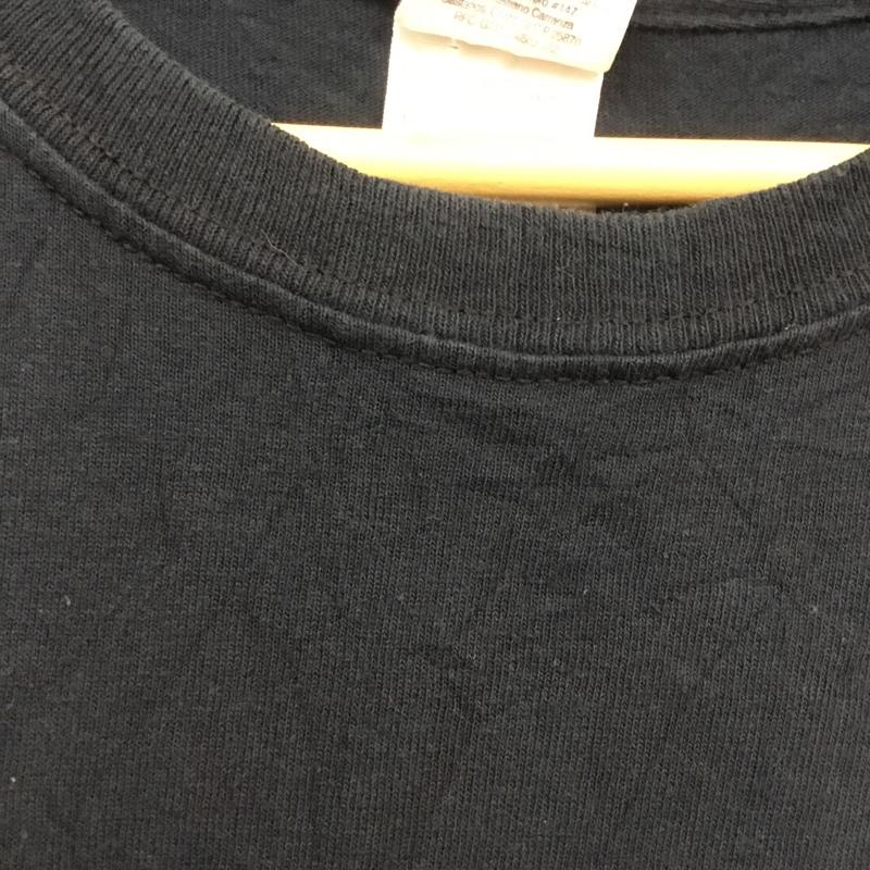 ギルダン GILDAN Tシャツ 半袖 クルーネック プリント XL プリント 黒 / ブラック / メンズ USED 古着 中古 10058372