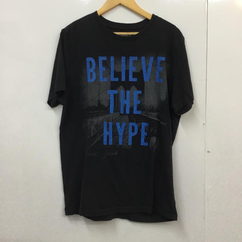 エアロポステール AEROPOSTALE Tシャツ 半袖 クルーネック フォトグラフ XL プリント 黒 / ブラック / メンズ USED 古着 中古 10058373