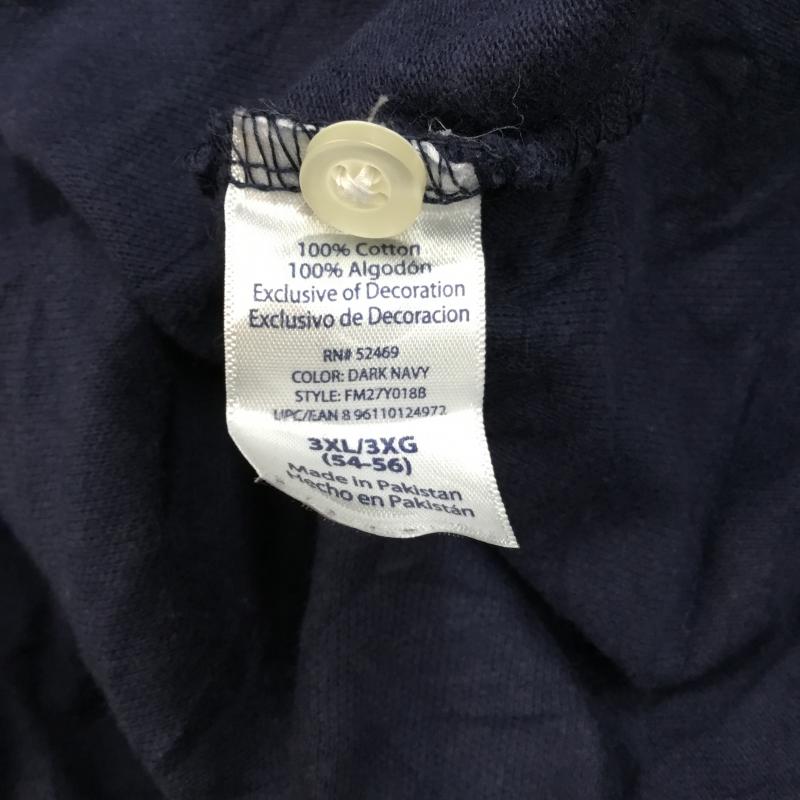 古着 USED ポロシャツ 半袖 コットン 鹿の子 無地 紺 / ネイビー / メンズ USED 古着 中古 10058382