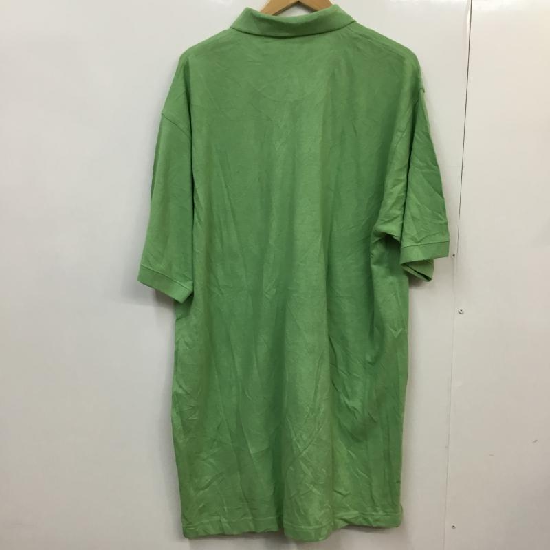古着 USED ポロシャツ 半袖 コットン 鹿の子 胸ポケット XL 無地 薄緑 / ライトグリーン / メンズ USED 古着 中古 10058390