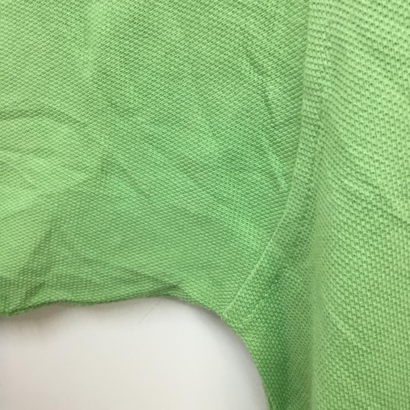 古着 USED ポロシャツ 半袖 コットン 鹿の子 胸ポケット XL 無地 薄緑 / ライトグリーン / メンズ USED 古着 中古 10058390