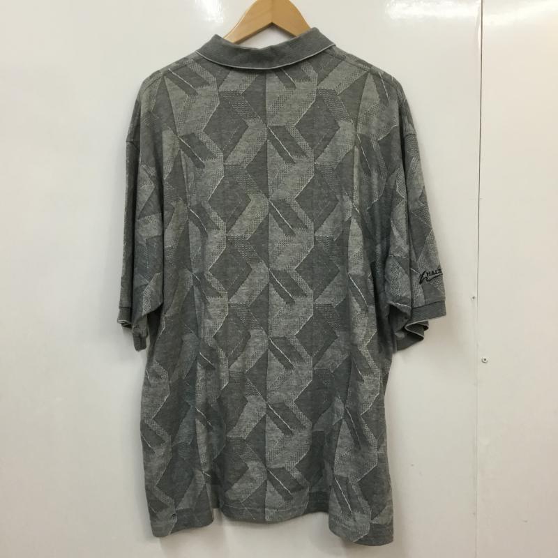古着 USED ポロシャツ 半袖 コットン XL 総柄 灰 / グレー / メンズ USED 古着 中古 10058393