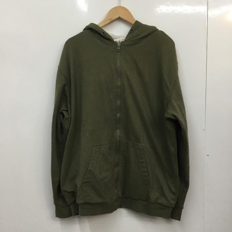 古着 USED パーカー 長袖 フーディー XL 無地 カーキ / カーキ / メンズ USED 古着 中古 10058544