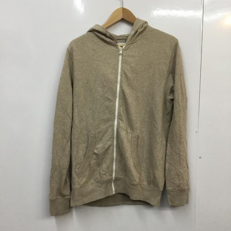 オールドネイビー OLD NAVY パーカー 長袖 フルジップ S 無地 ベージュ / ベージュ / メンズ USED 古着 中古 10058552