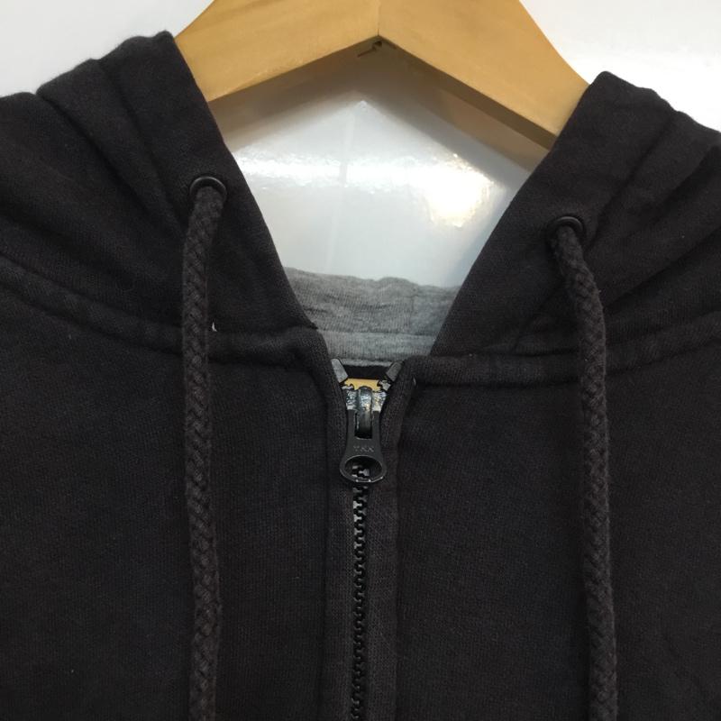 ユーズアンユーズド USE UNUSED パーカー 長袖 Nordic Track ジップアップ 裏起毛 L 無地 紺 / ネイビー / メンズ USED 古着 中古 10058558