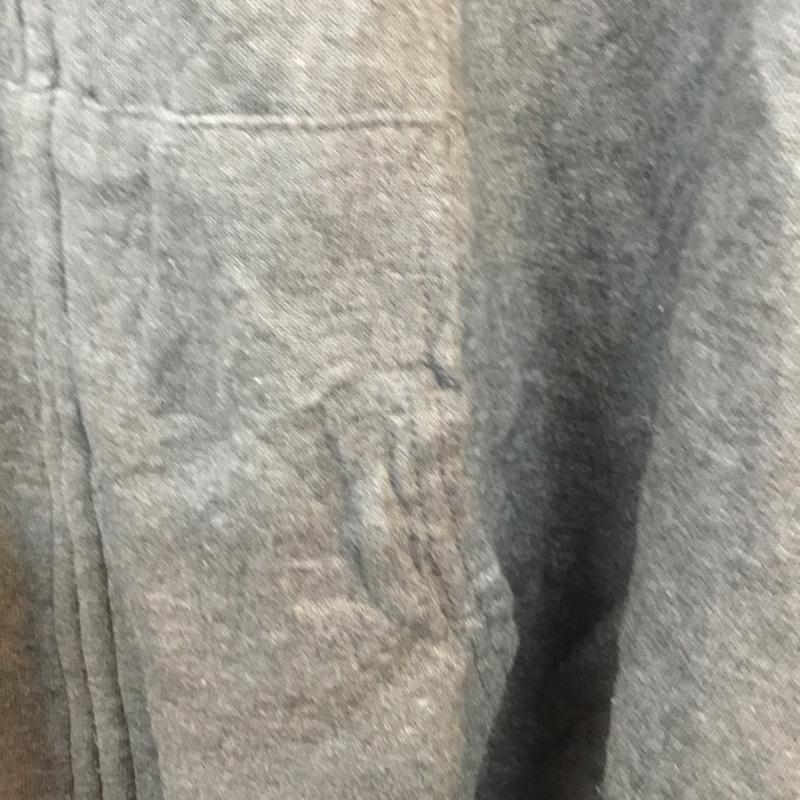 ヘインズ HANES パーカー 長袖 ジップアップ 裏起毛 L 無地 ダークグレー / ダークグレー / メンズ USED 古着 中古 10058591