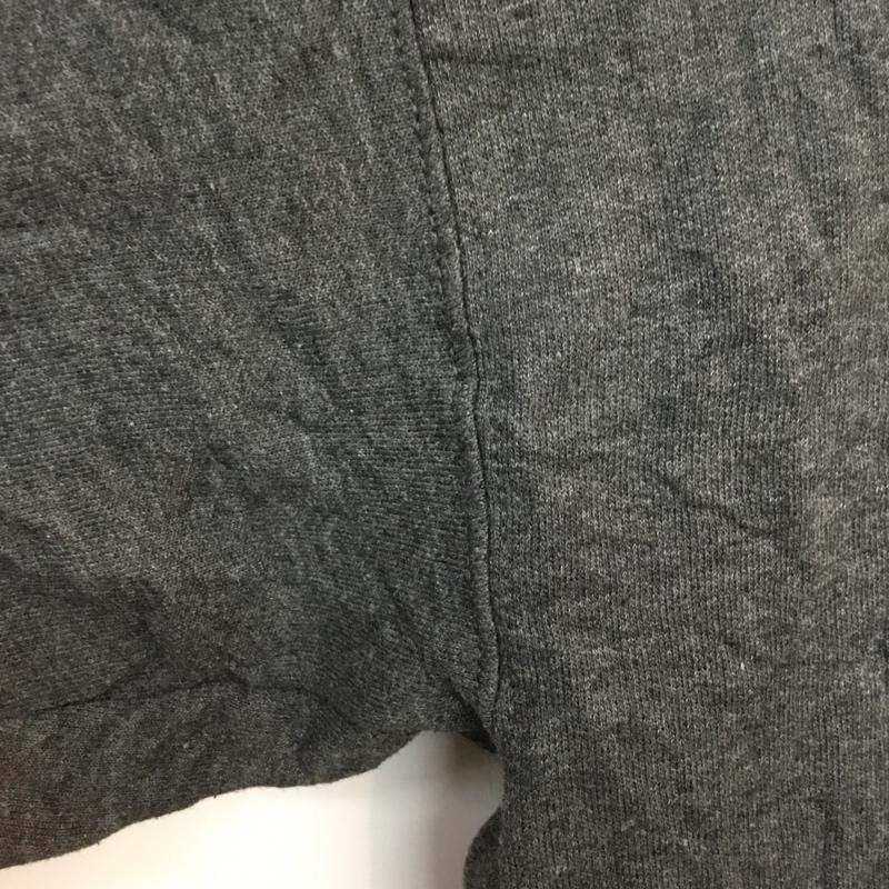 ヘインズ HANES パーカー 長袖 ジップアップ 裏起毛 L 無地 ダークグレー / ダークグレー / メンズ USED 古着 中古 10058591