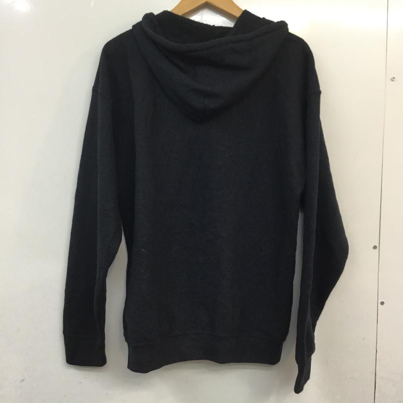 ギルダン GILDAN パーカー 長袖 ジップアップ 裏起毛 ロゴ M プリント 黒 / ブラック / メンズ USED 古着 中古 10058610