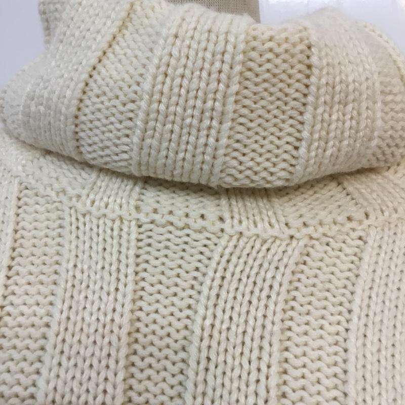 ザラ ZARA ニット、セーター 長袖 タートルネック M 無地 白 / ホワイト / レディース USED 古着 中古 10058624