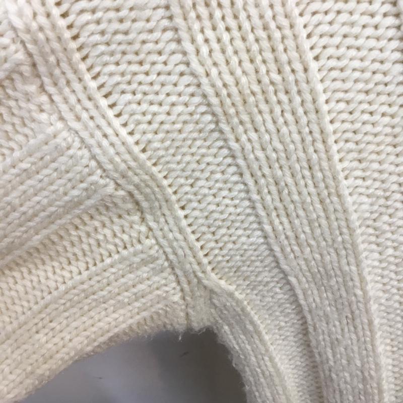 ザラ ZARA ニット、セーター 長袖 タートルネック M 無地 白 / ホワイト / レディース USED 古着 中古 10058624
