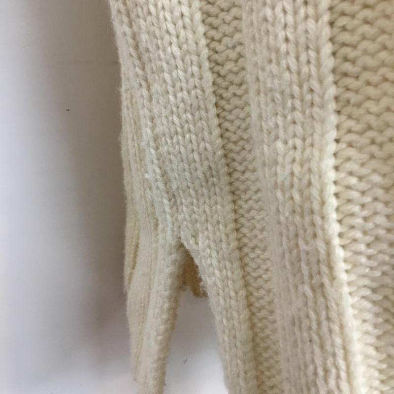 ザラ ZARA ニット、セーター 長袖 タートルネック M 無地 白 / ホワイト / レディース USED 古着 中古 10058624