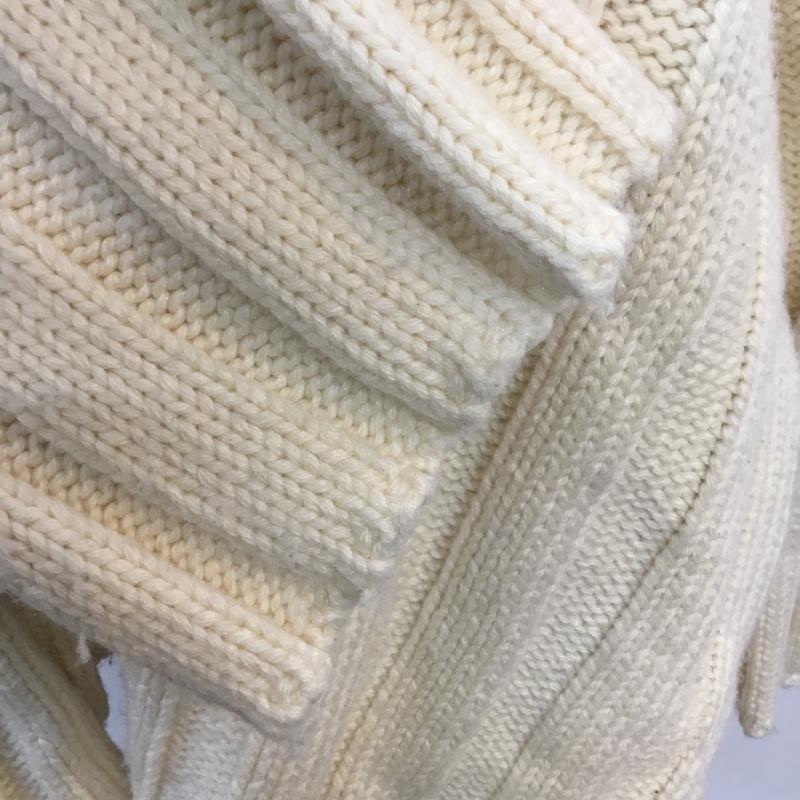 ザラ ZARA ニット、セーター 長袖 タートルネック M 無地 白 / ホワイト / レディース USED 古着 中古 10058624