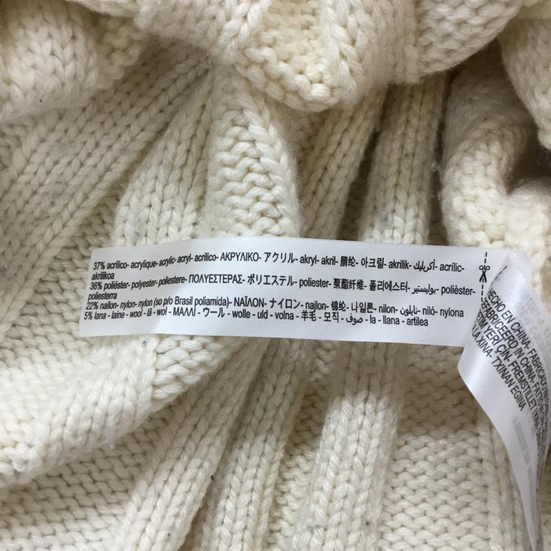 ザラ ZARA ニット、セーター 長袖 タートルネック M 無地 白 / ホワイト / レディース USED 古着 中古 10058624