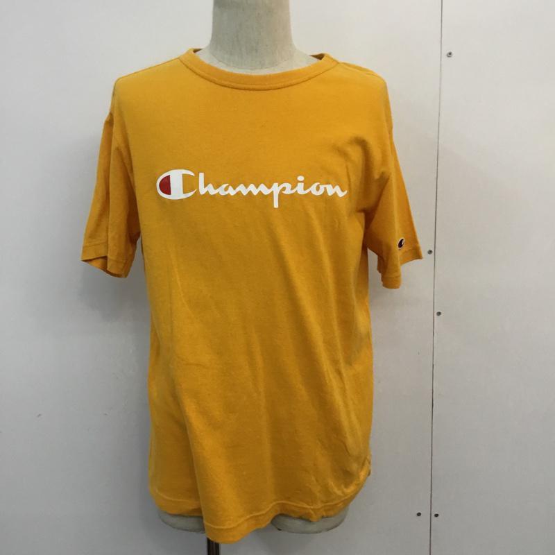 チャンピオン Campion Tシャツ 半袖 L ロゴ、文字 X 無地 橙 / オレンジ / メンズ USED 古着 中古 10058657