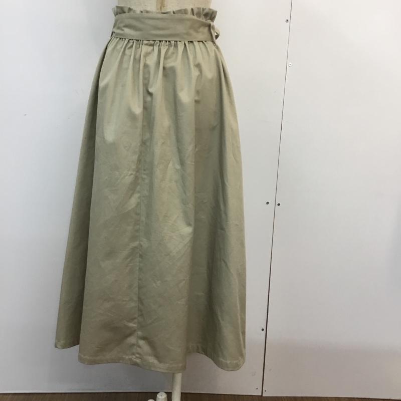 アイテムズ アーバンリサーチ ITEMS URBAN RESEARCH スカート ひざ丈スカート FREE 無地 ベージュ / ベージュ / レディース USED 古着 中古 10058707