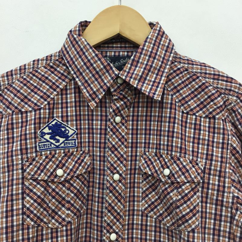 スコッチアンドソーダ SCOTCH&SODA シャツ、ブラウス 長袖 S チェック 赤 / レッド / X 紺 / ネイビー / X 白 / ホワイト / X 黄 / イエロー / メンズ USED 古着 中古 10058734
