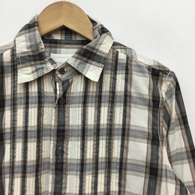 ディーゼル DIESEL シャツ、ブラウス 長袖 S チェック 白 / ホワイト / X 黒 / ブラック / X ベージュ / ベージュ / メンズ USED 古着 中古 10058821