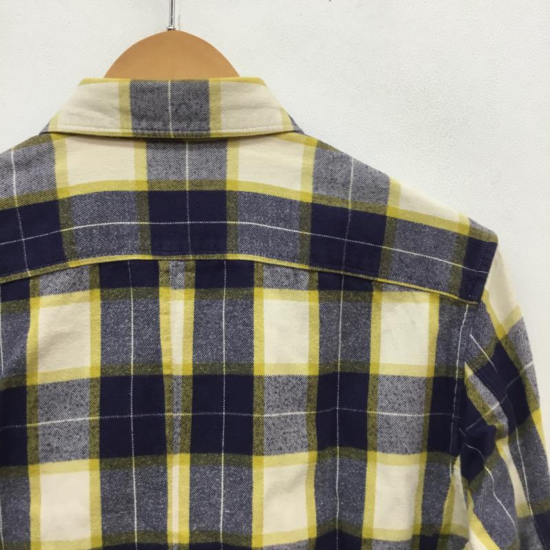 ディーゼル DIESEL シャツ、ブラウス 長袖 S チェック 白 / ホワイト / X 黄 / イエロー / X 紺 / ネイビー / メンズ USED 古着 中古 10058822