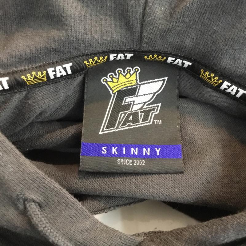 エフエイティー FAT パーカー 長袖 L 無地 チャコールグレー / チャコールグレー / メンズ USED 古着 中古 10058878