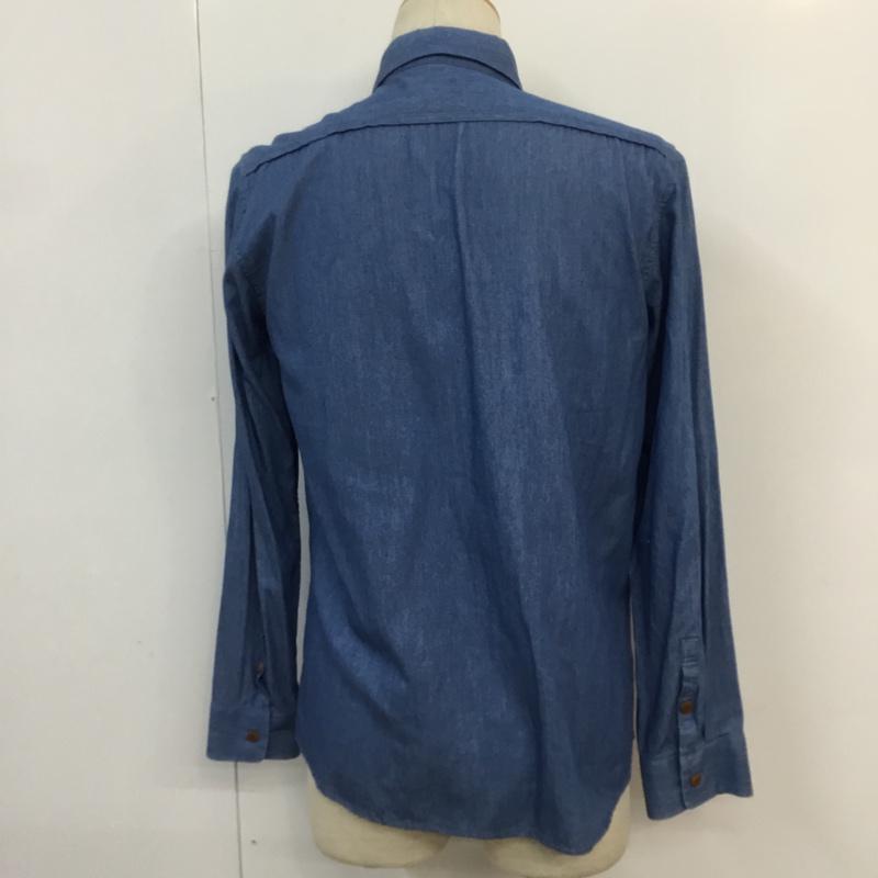 イチミリ ICHI-MIRI シャツ、ブラウス 長袖 1 無地 水色 / ライトブルー / メンズ USED 古着 中古 10058892