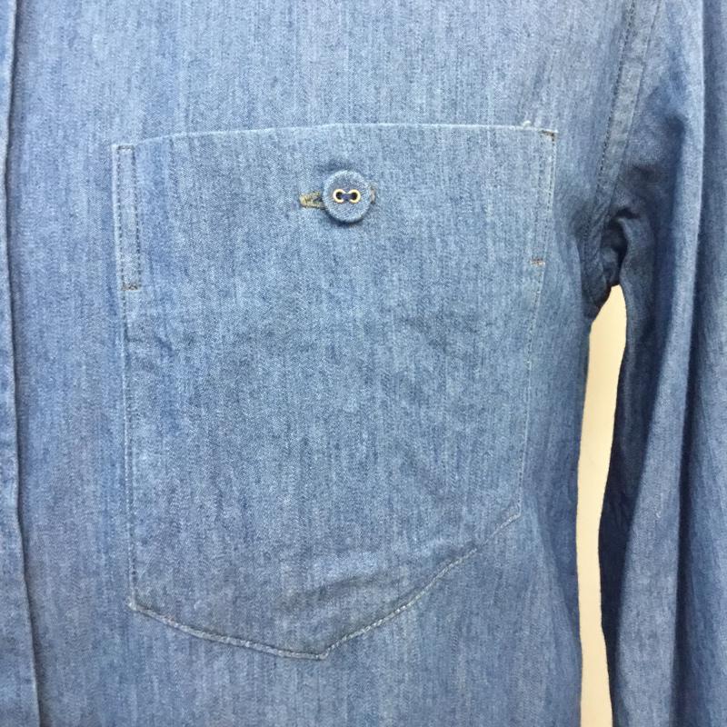 イチミリ ICHI-MIRI シャツ、ブラウス 長袖 1 無地 水色 / ライトブルー / メンズ USED 古着 中古 10058892