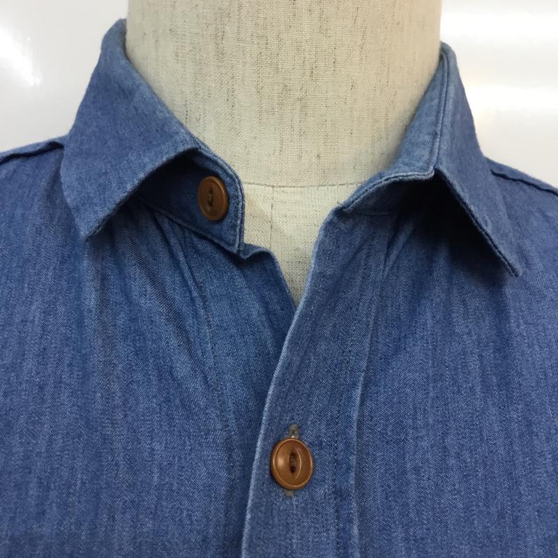 イチミリ ICHI-MIRI シャツ、ブラウス 長袖 1 無地 水色 / ライトブルー / メンズ USED 古着 中古 10058892