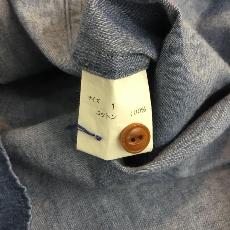 イチミリ ICHI-MIRI シャツ、ブラウス 長袖 1 無地 水色 / ライトブルー / メンズ USED 古着 中古 10058892