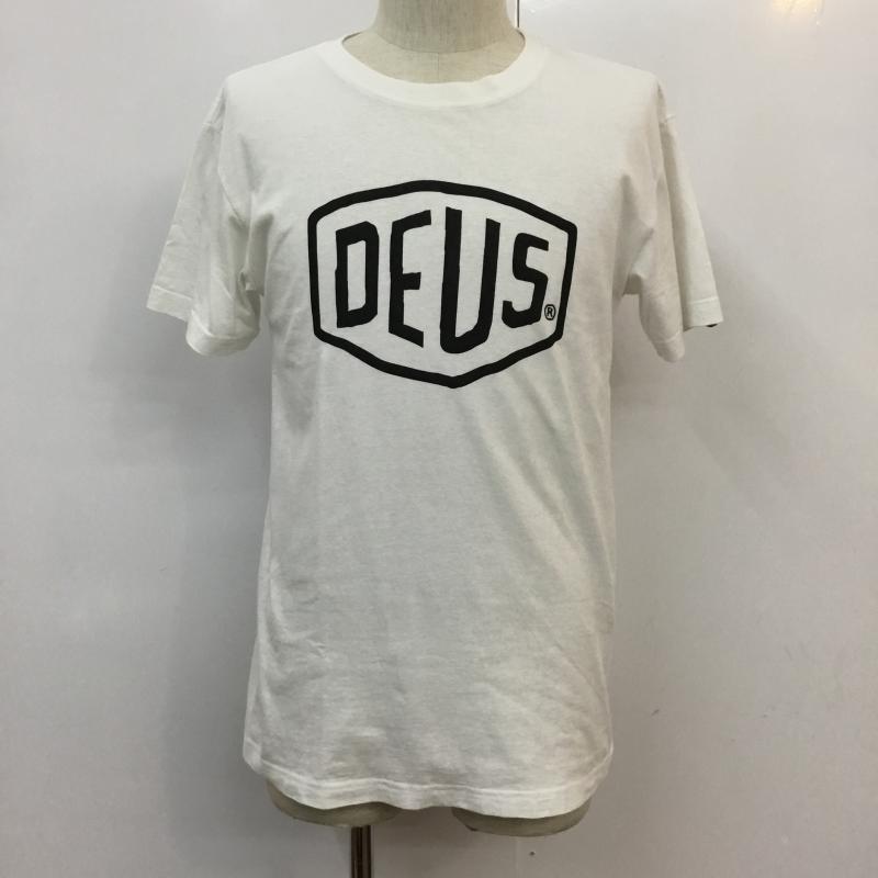 デウスエクスマキナ DEUS EX MACHINA Tシャツ 半袖 XS ロゴ、文字 X プリント 白 / ホワイト / メンズ USED 古着 中古 10059083