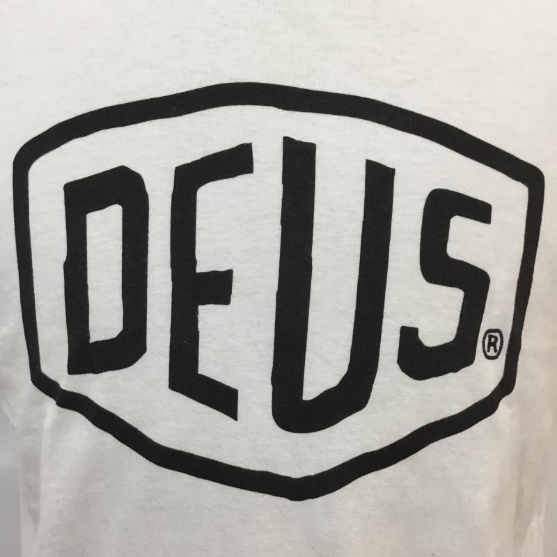 デウスエクスマキナ DEUS EX MACHINA Tシャツ 半袖 XS ロゴ、文字 X プリント 白 / ホワイト / メンズ USED 古着 中古 10059083